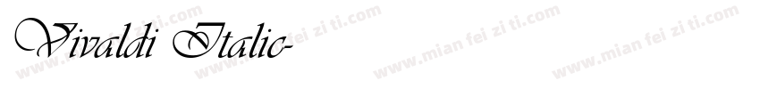 Vivaldi Italic字体转换